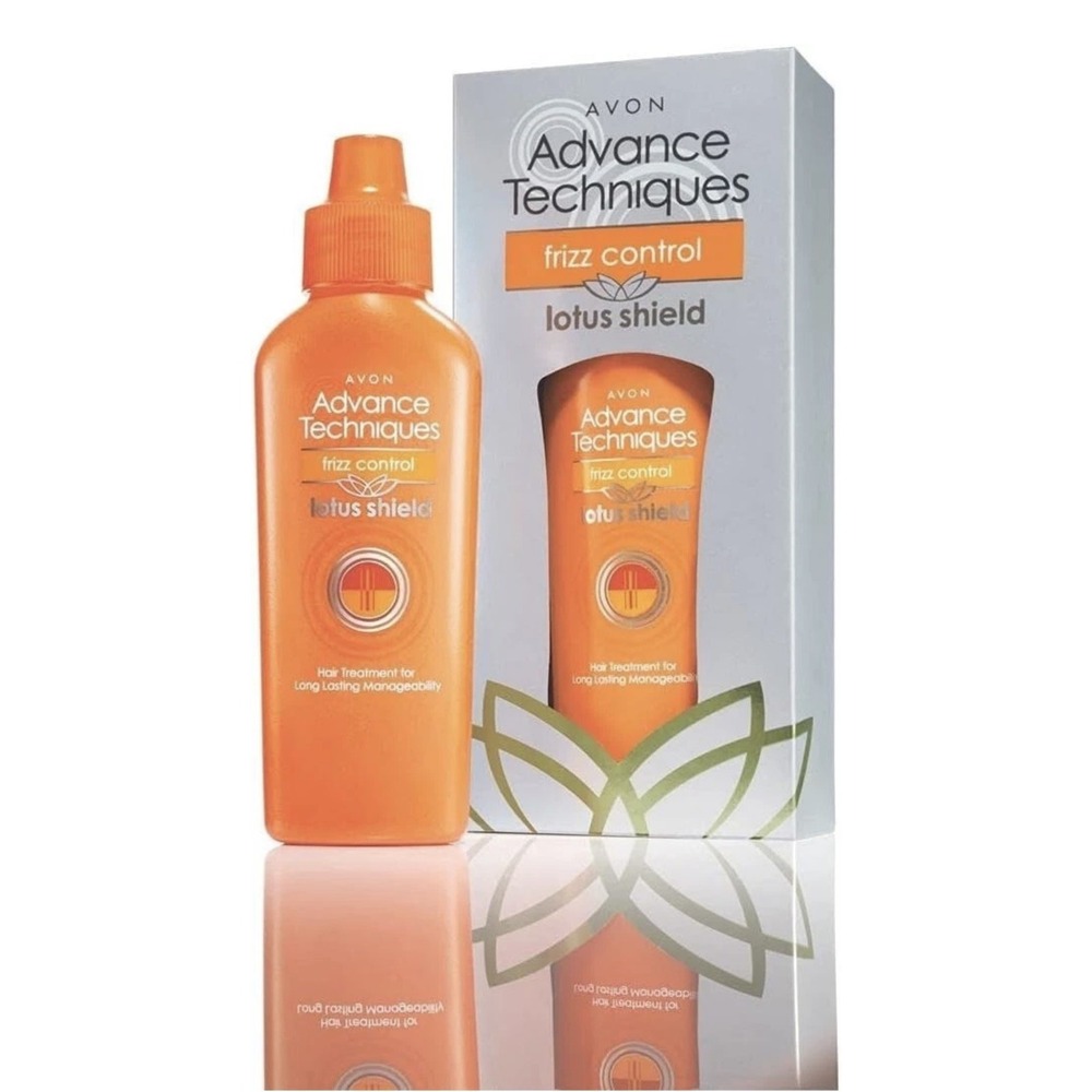 New In Box AVON Advance Techniques Frizz Control Treatment LOTUS Shield 2 Oz